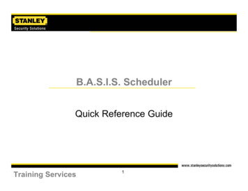 BASIS Scheduler - Access Control And Physical Security