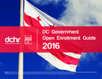 DC Government Open Enrollment Guide 2016