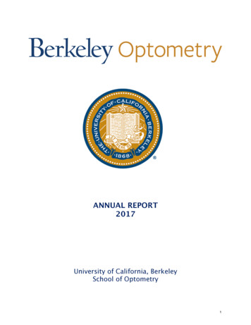 Berkeley Optometry Annual Report 2017