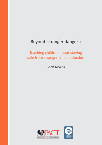 Teaching Children About Staying Safe From Stranger Child .