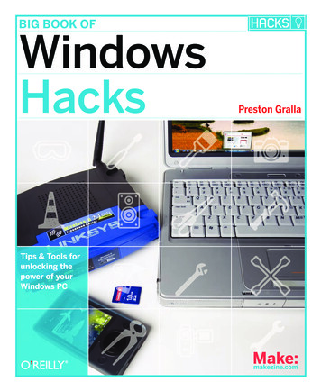 BIG BOOK OF Windows Hacks