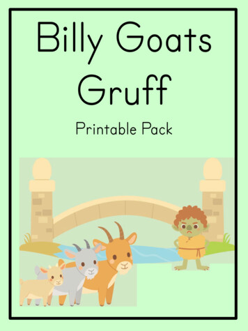 Billy Goats Gruff - Simple Living. Creative Learning