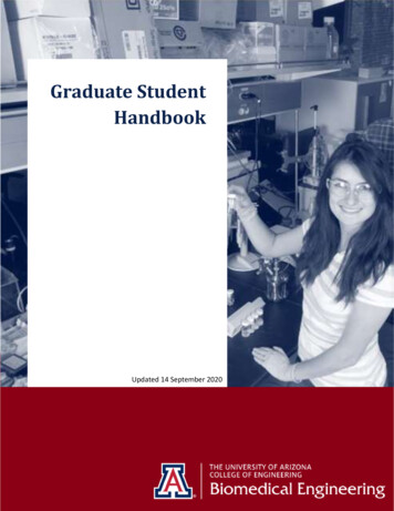 Graduate Student Handbook - Biomedical Engineering