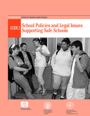 Guide 2: School Policies And Legal Issues Supporting Safe .