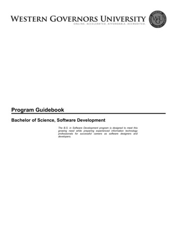 B.S. Software Development Program Guide - Online College
