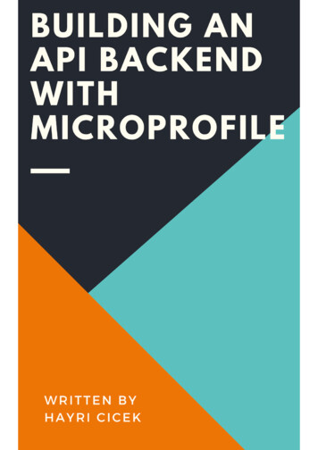 Building An API Backend With MicroProfile