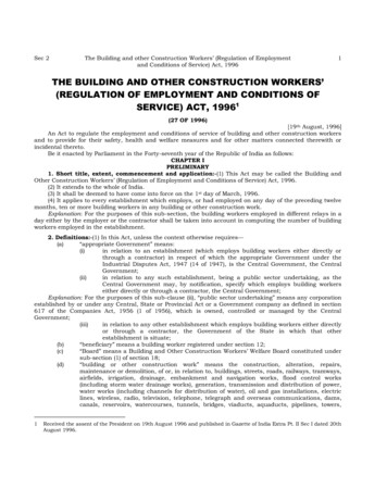 THE BUILDING AND OTHER CONSTRUCTION WORKERS' - MahaOnline