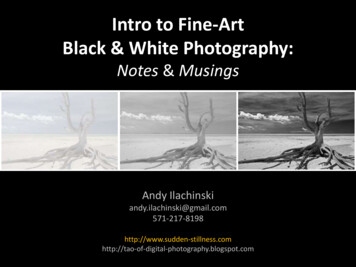 Intro To Fine-Art Black & White Photography