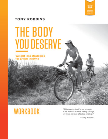 HEALTH & THE BODY YOU DESERVE - Tony Robbins