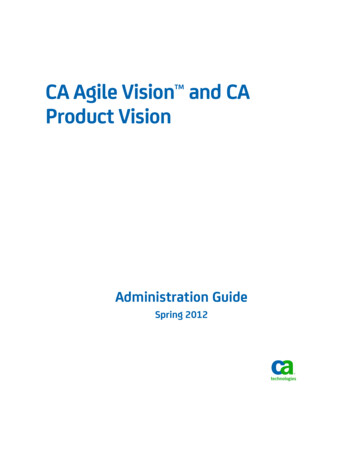 CA Agile Vision And CA Product Vision - Ftpdocs.broadcom 