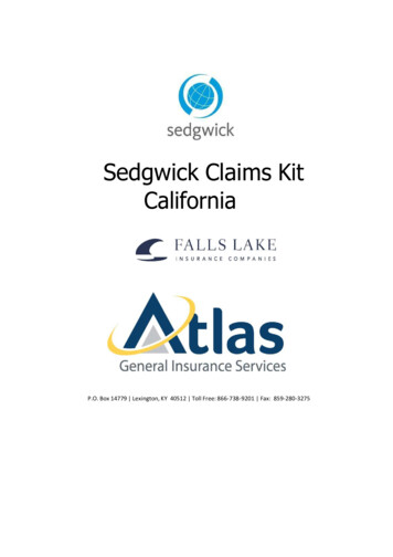 Sedgwick Claims Kit California - Atlas General Insurance Services