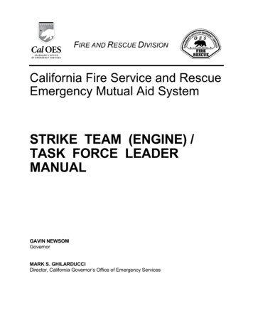 STRIKE TEAM (ENGINE)/ TASK FORCE LEADER MANUAL