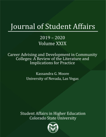 Journal Of Student Affairs