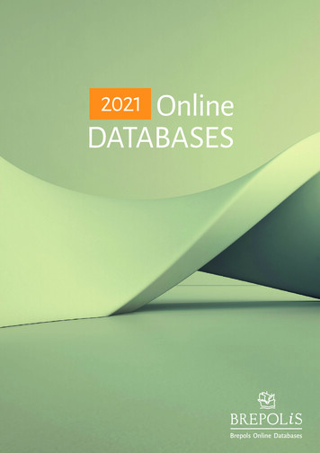 2021 Online DATABASES - WordPress 