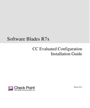 Software Blades R7x - Check Point Software