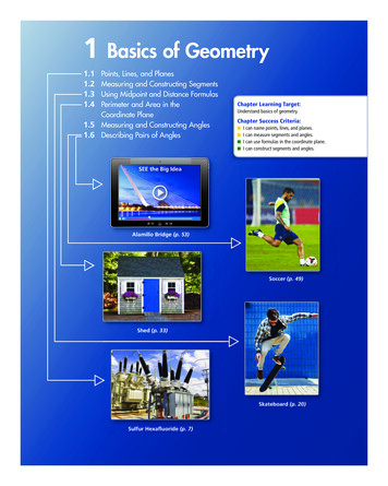 1 Basics Of Geometry - Big Ideas Learning