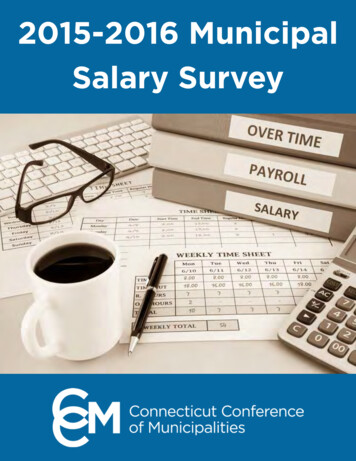 2015-2016 Municipal Salary Survey - CRCOG