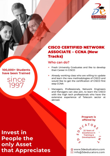 CISCO CERTIFIED NETWORK CCNA Training ASSOCIATE 