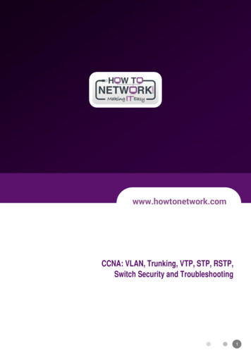 CCNA: VLAN, Trunking, VTP, STP, RSTP, Switch Security And .