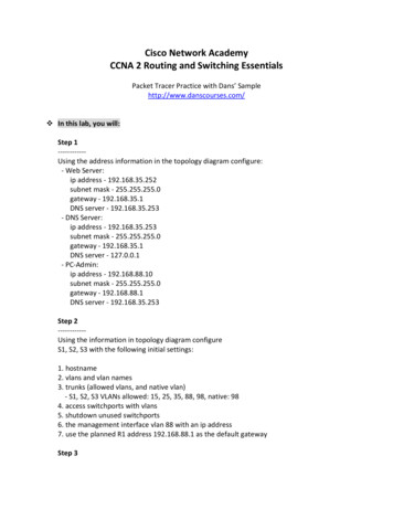 Cisco Network Academy CCNA 2 Routing And 