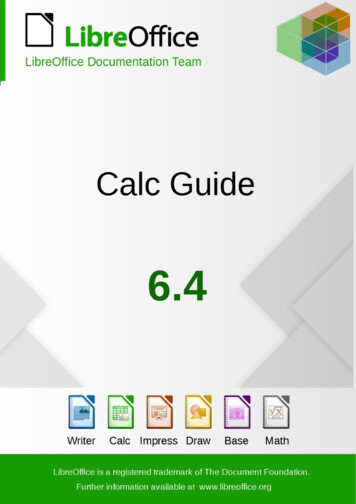 Calc Guide 6 - LibreOffice