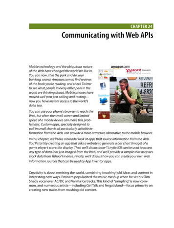 CHAPTER 24 Communicating With Web APIs