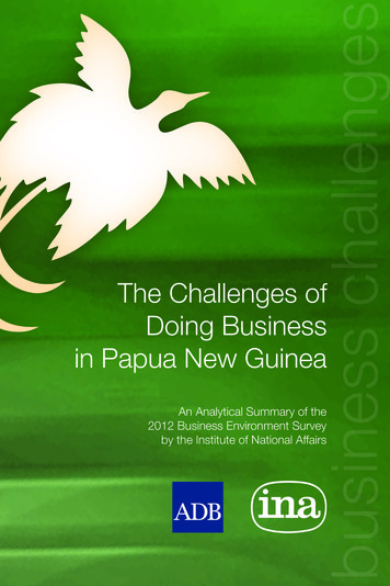 The Challenges Of Doing Business In Papua New Guinea