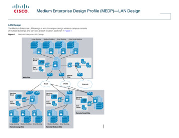 Medium Enterprise Design Profile (MEDP) LAN Design
