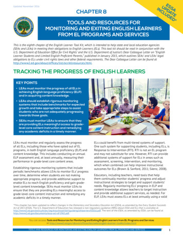 TRACKING THE PROGRESS OF ENGLISH LEARNERS - Ed