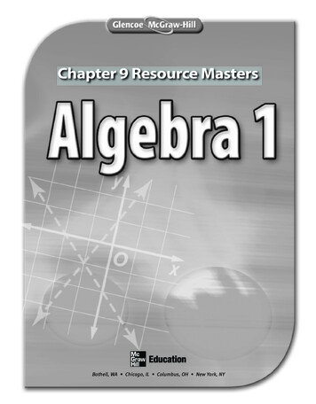 Chapter 9 Resource Masters - Commack Schools