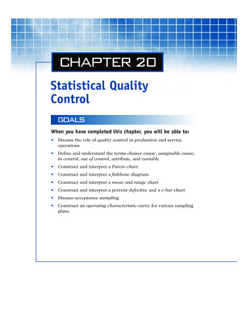 Statistical Quality Control - Unipi.it