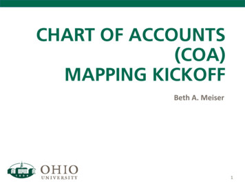 Chart Of Accounts (COA) MAPPING KICKOFF - Ohio University