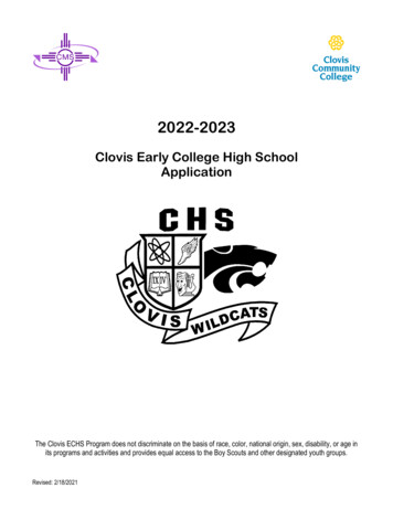 2022-2023 - Clovis Municipal School District