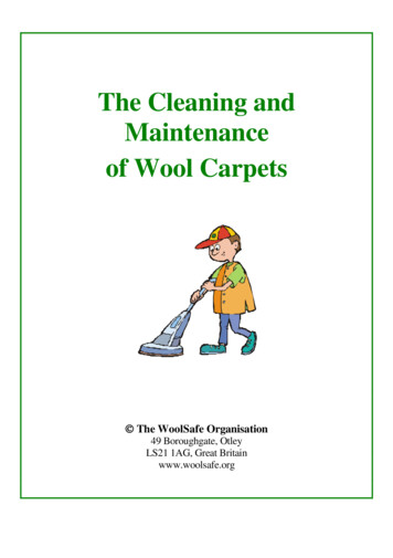 The Cleaning And Maintenance Of Wool Carpets - Advice