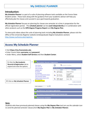 Access My Schedule Planner