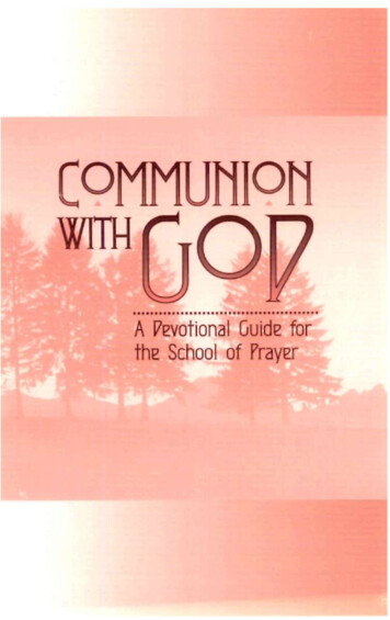 A Devotional Guide For The School Of Prayer, Comprised Of .