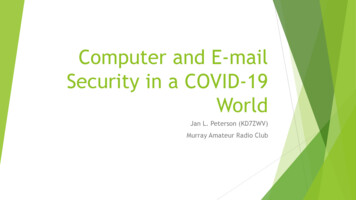 Computer And E-mail Security In A COVID-19 World