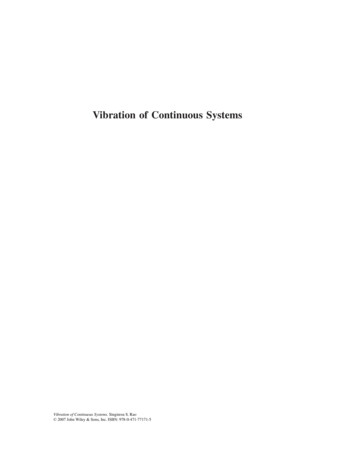 Vibration Of Continuous Systems - K. N. Toosi University .