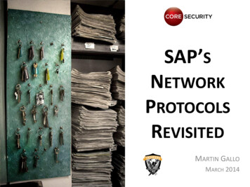 SAP's Network Protocols Revisited - Core Security Technologies