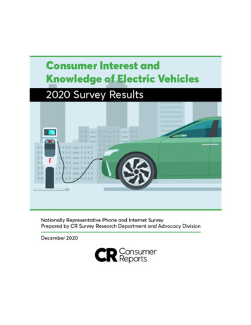 Consumer Interest And Knowledge Of EVs - Consumer Reports