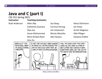 Java And C (part I)