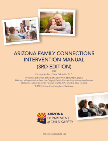 ARIZONA FAMILY CONNECTIONS INTERVENTION MANUAL 