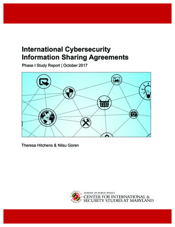 International Cybersecurity Information Sharing Agreements