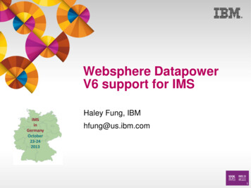 Websphere Datapower V6 Support For IMS