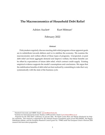 The Macroeconomics Of Household Debt Relief
