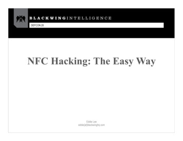 NFC Hacking: The Easy Way - DEF CON