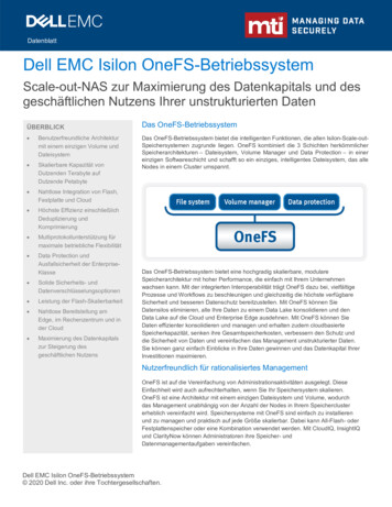 Dell EMC Isilon OneFS-Betriebssystem - MTI