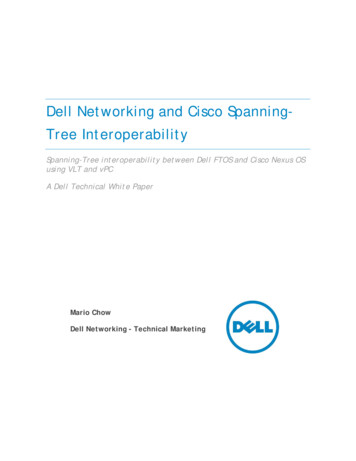 Dell Networking And Cisco Spanning- Tree Interoperability
