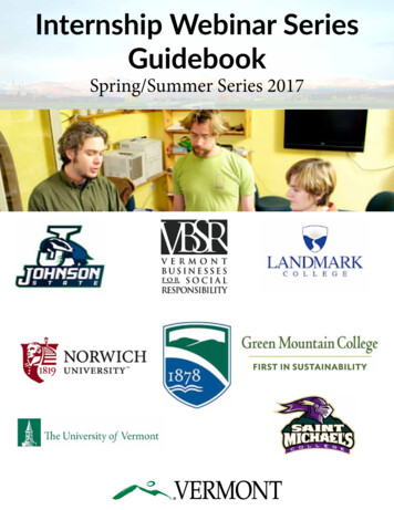 Internship Webinar Series Guidebook