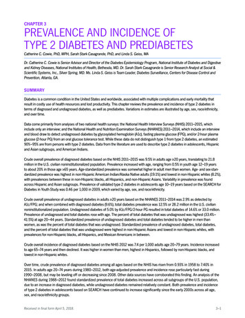 Chapter 3: Prevalence And Incidence Of Type 2 Diabetes And .